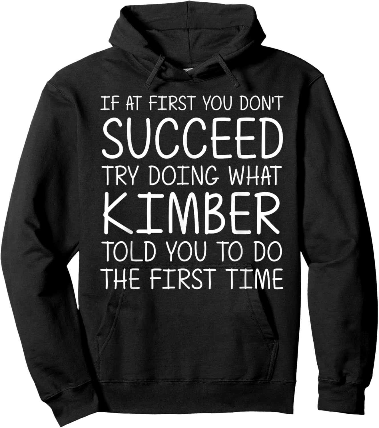 KIMBER Name Personalized Birthday Funny Christmas Joke Hoodie - Hoodie | Black