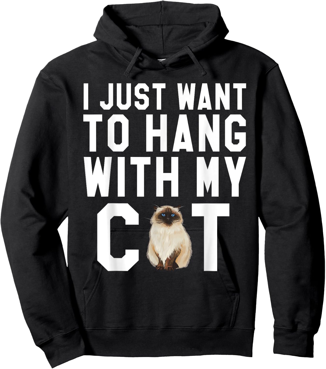 I Just Want To Hang With My Himalayan Cat Women Hoodie - Hoodie | Black