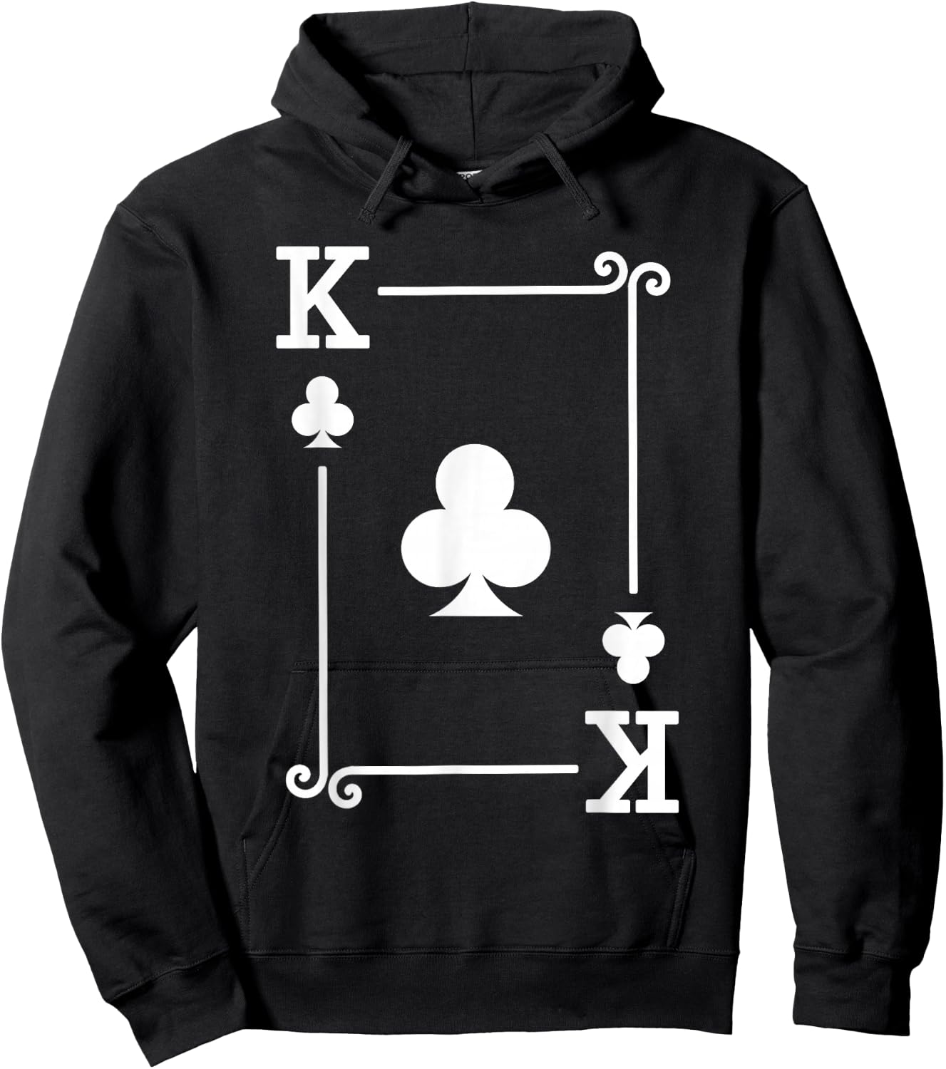 Playing Cards Costume - Clubs Card Suit - King Clubs Hoodie - Hoodie | Black