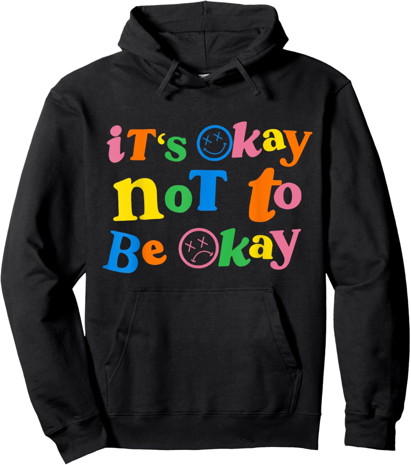 It's Ok Not To Be Ok Hoodie - Hoodie | Black