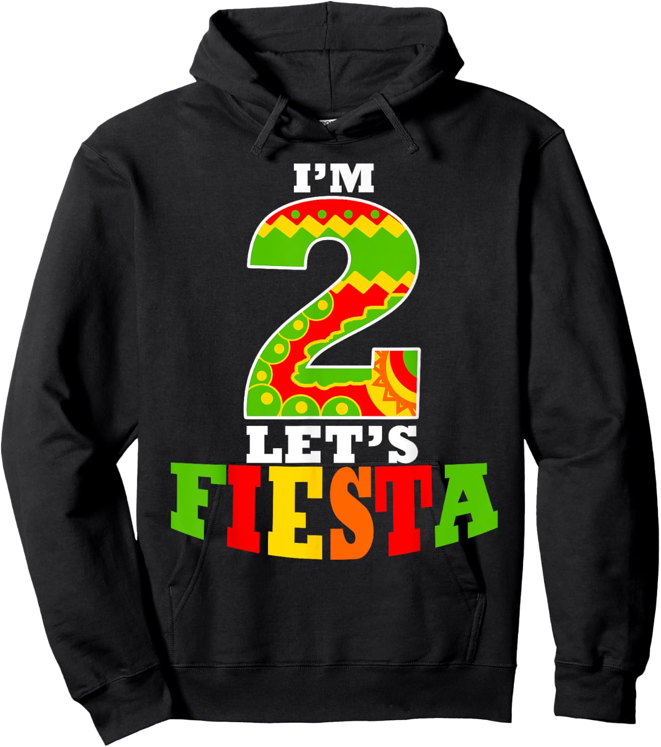 I'm Dos Taco Twosday 2nd Birthday Gift Kids Boy Girl Hoodie - Hoodie | Black