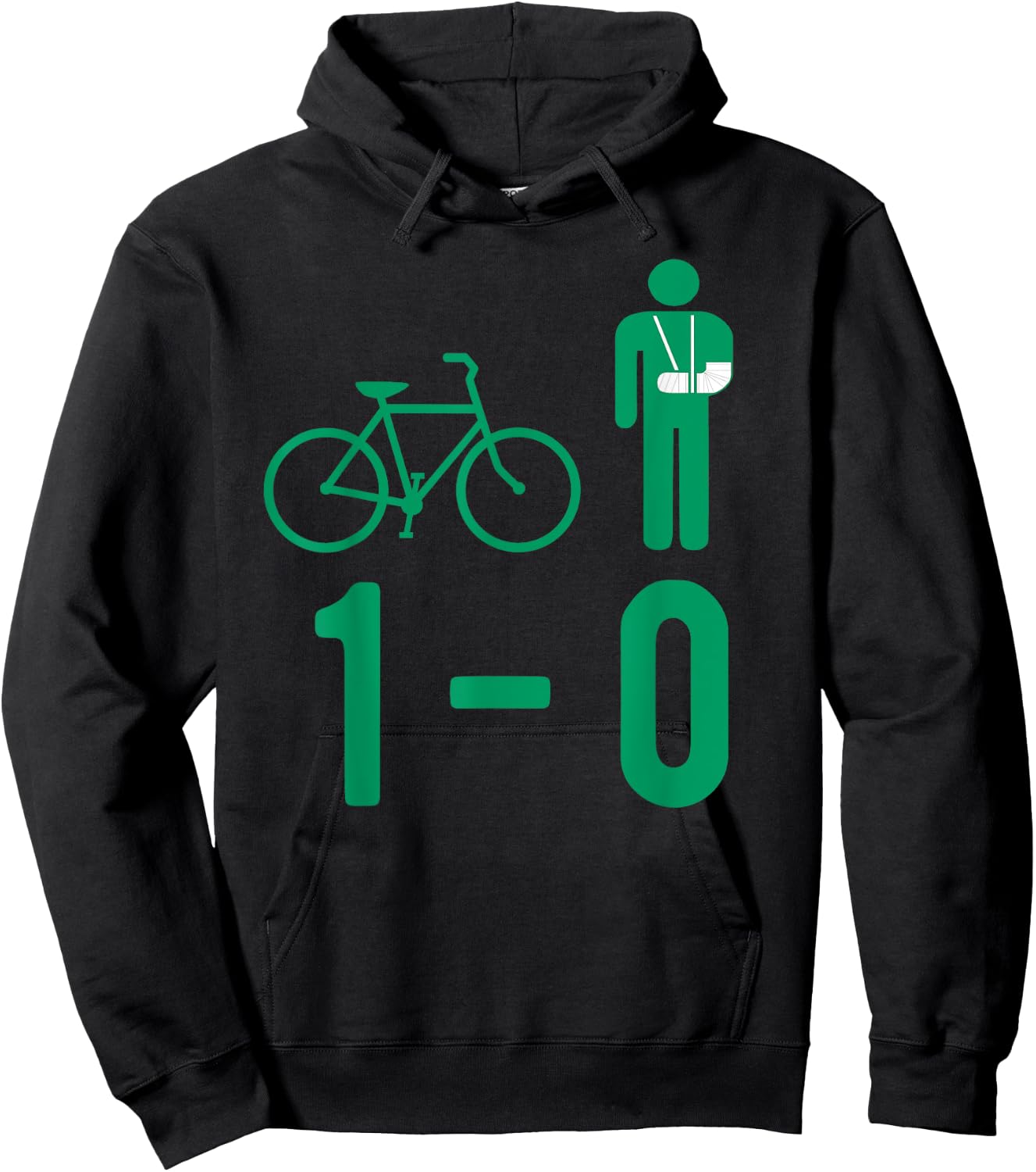 Bike Accident Broken Bone 1-0 Plaster Fracture Gift Hoodie - Hoodie | Black