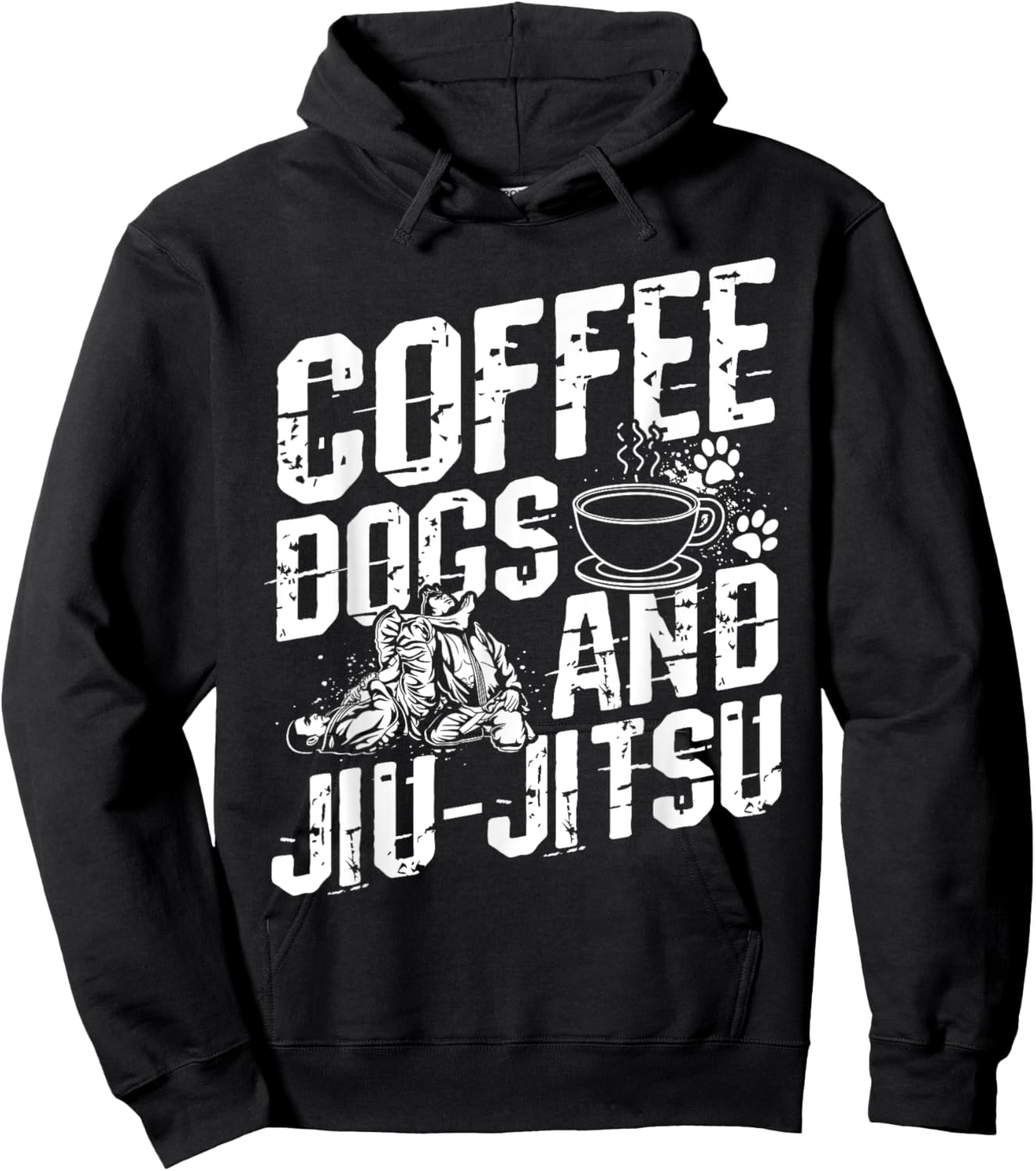Coffee Dogs AND Jiu-Jitsu Coffee Dogs Jiu-Jitsu MMA Owner Hoodie - Hoodie | Black