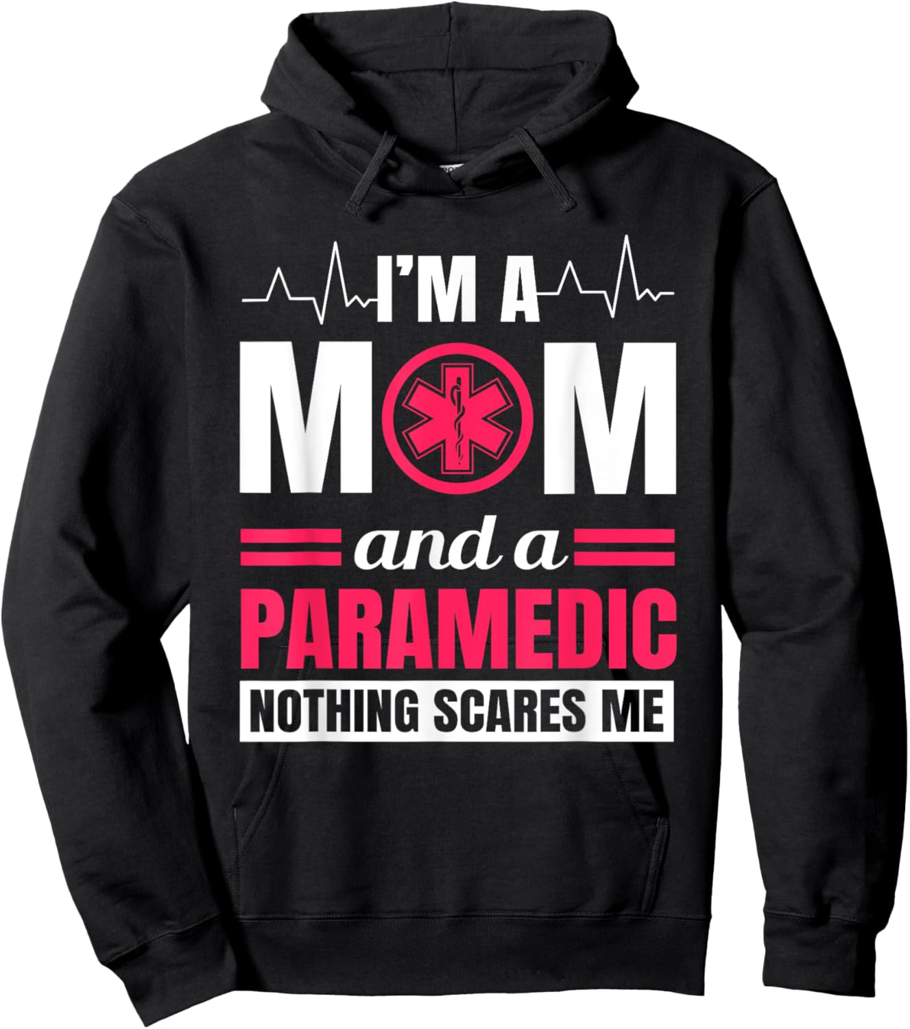 Paramedic Mom Ambulance Attendant EMT Mother's Day Hoodie - Hoodie | Black