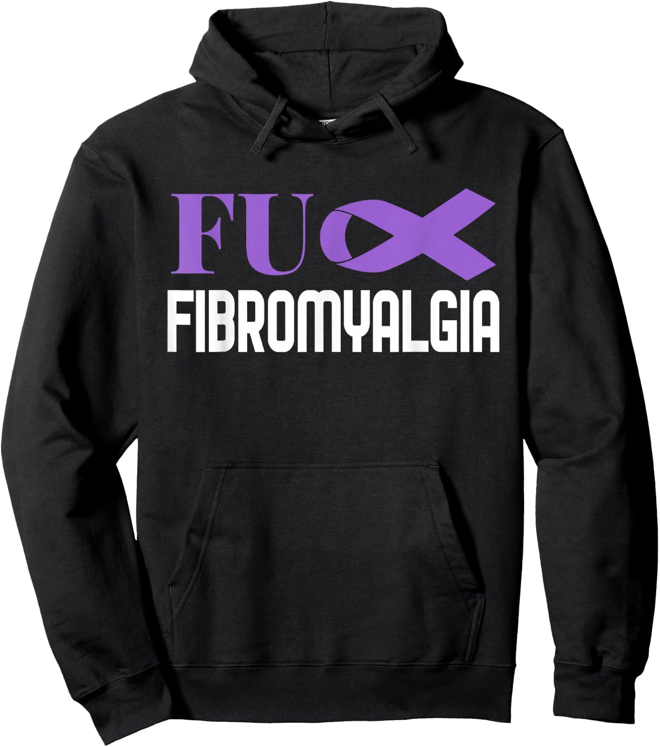 Chronic Illness Support Fibromyalgia Awareness Design Hoodie - Hoodie | Black