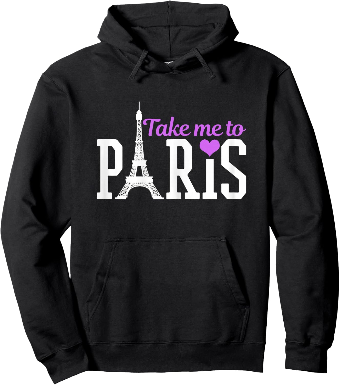 Paris France Eiffel Tower Souvenir Hoodie - Hoodie | Black