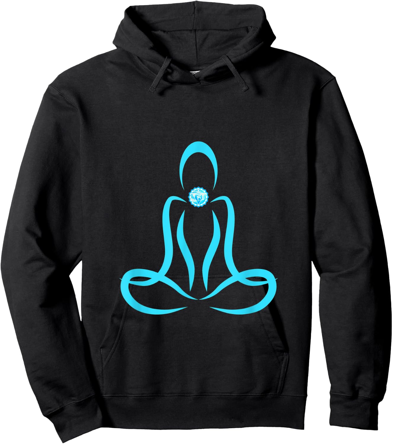 Positive Vibe Throat Chakra Yoga Meditation Spiritual Hoodie - Hoodie | Black