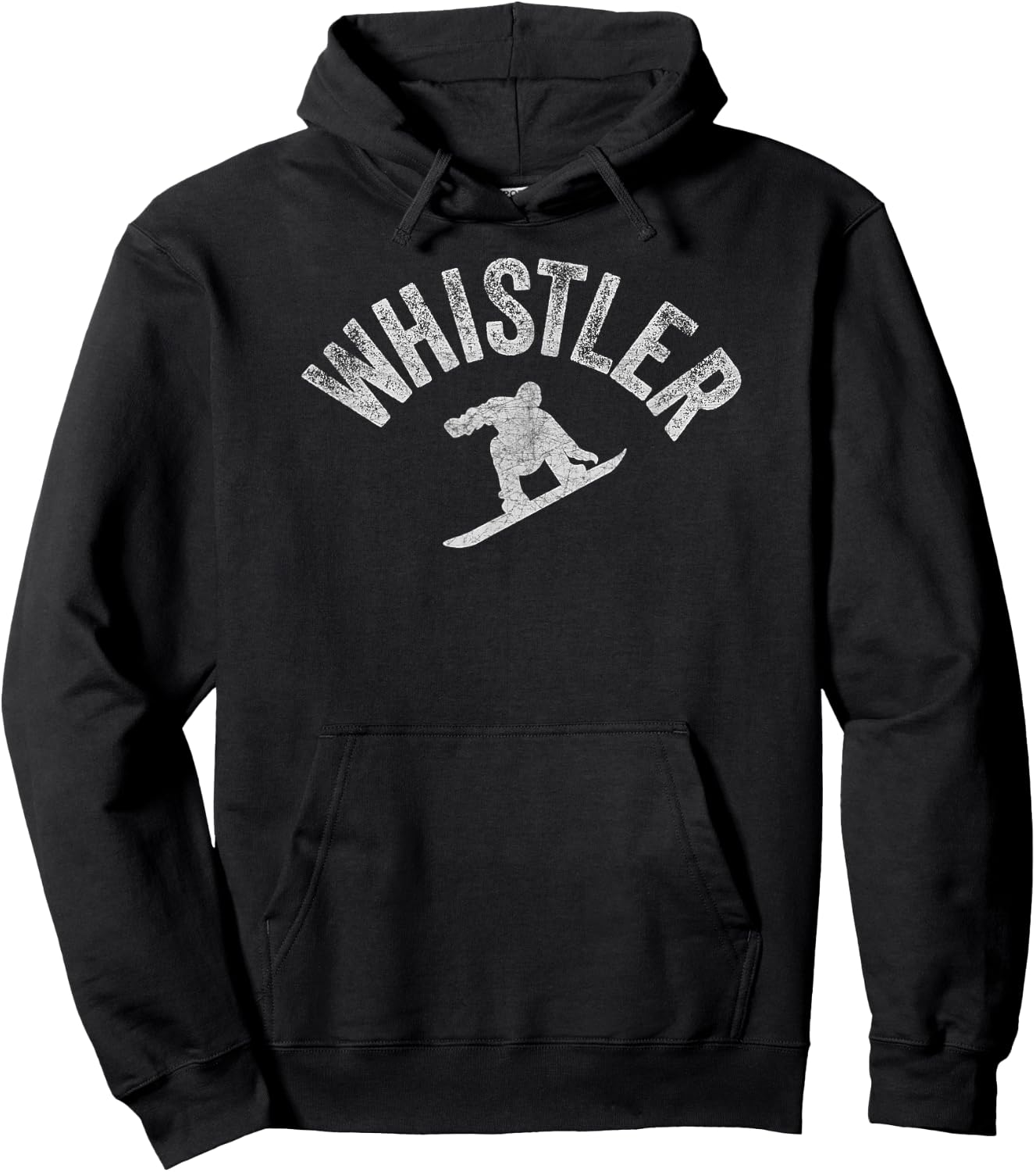 Whistler Snowboard Whistler Vintage Pro Snowboarder Whistler Hoodie - Hoodie | Black