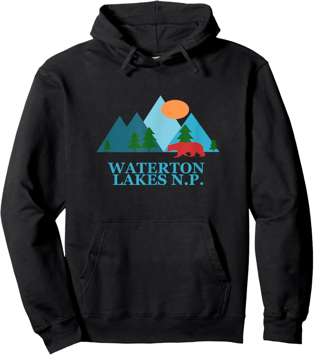 Waterton Lakes National Park in Alberta Canada Nature Hoodie - Hoodie | Black