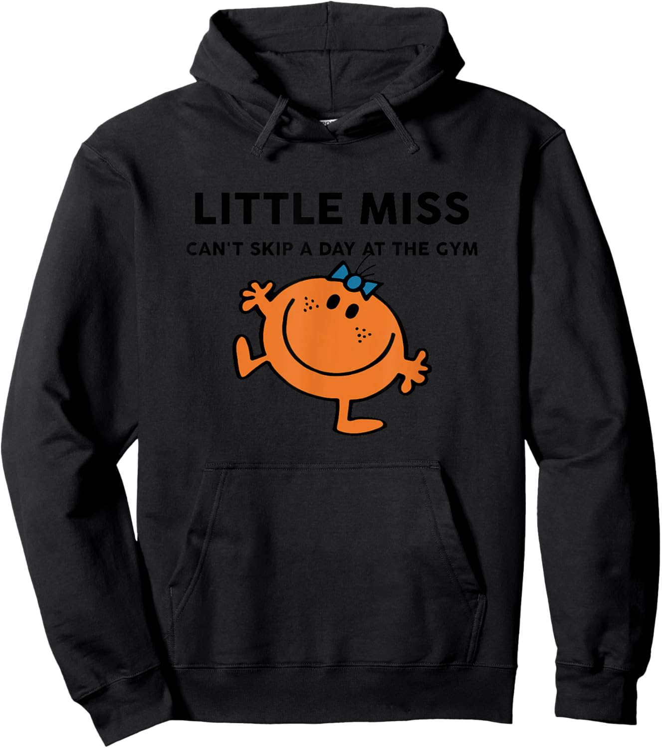 Little miss can't skip a day at the gym Funny Design Hoodie - Hoodie | Black