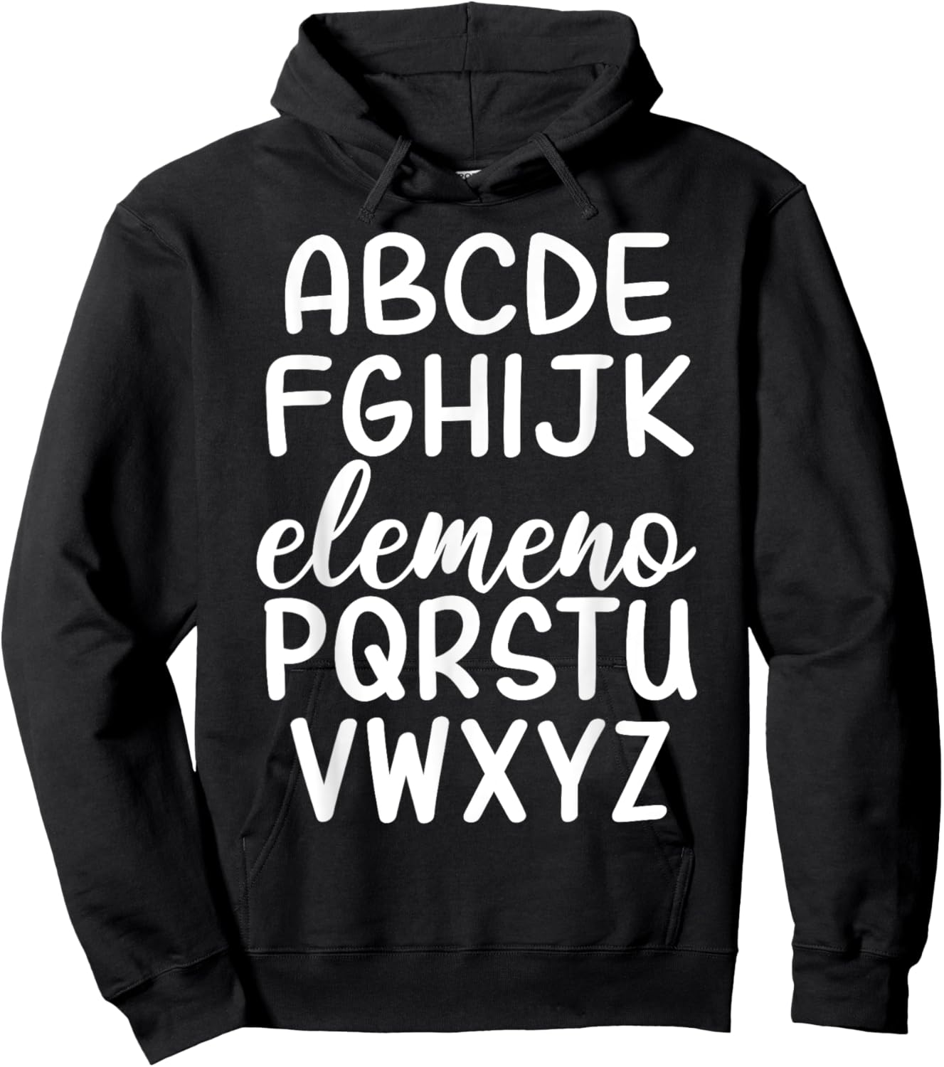 ABC Elemeno Kindergarten Teacher Cute Back to School Hoodie - Hoodie | Black