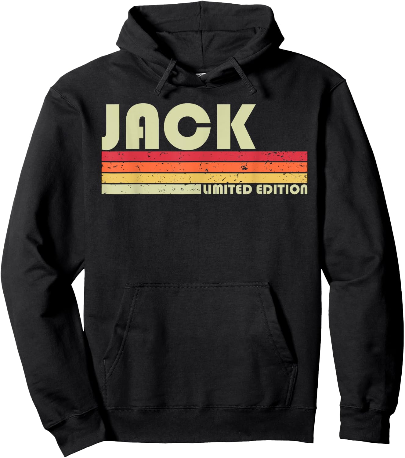 JACK Gift Name Personalized Funny Retro Vintage Birthday Hoodie - Hoodie | Black