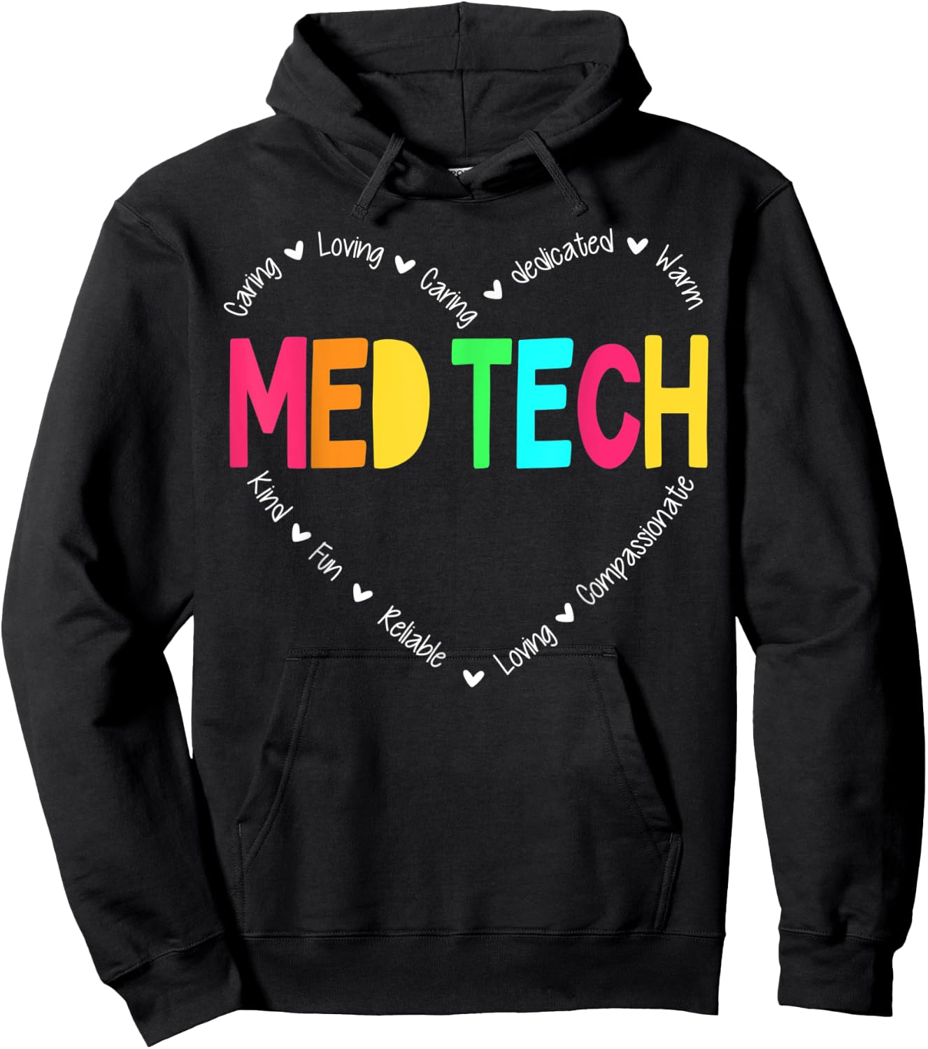MED Tech Appreciation Week healthcare Medical Technologist Hoodie - Hoodie | Black