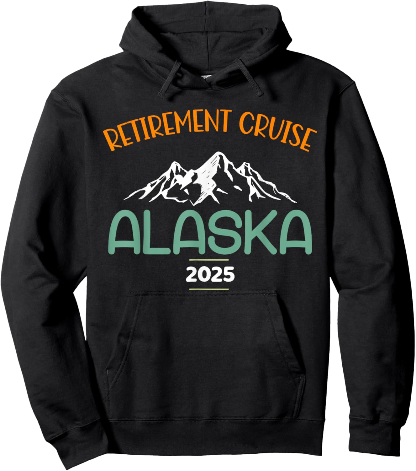 Retirement Alaska Cruise Trip 2025 Retired Vacation Matching Hoodie - Hoodie | Black