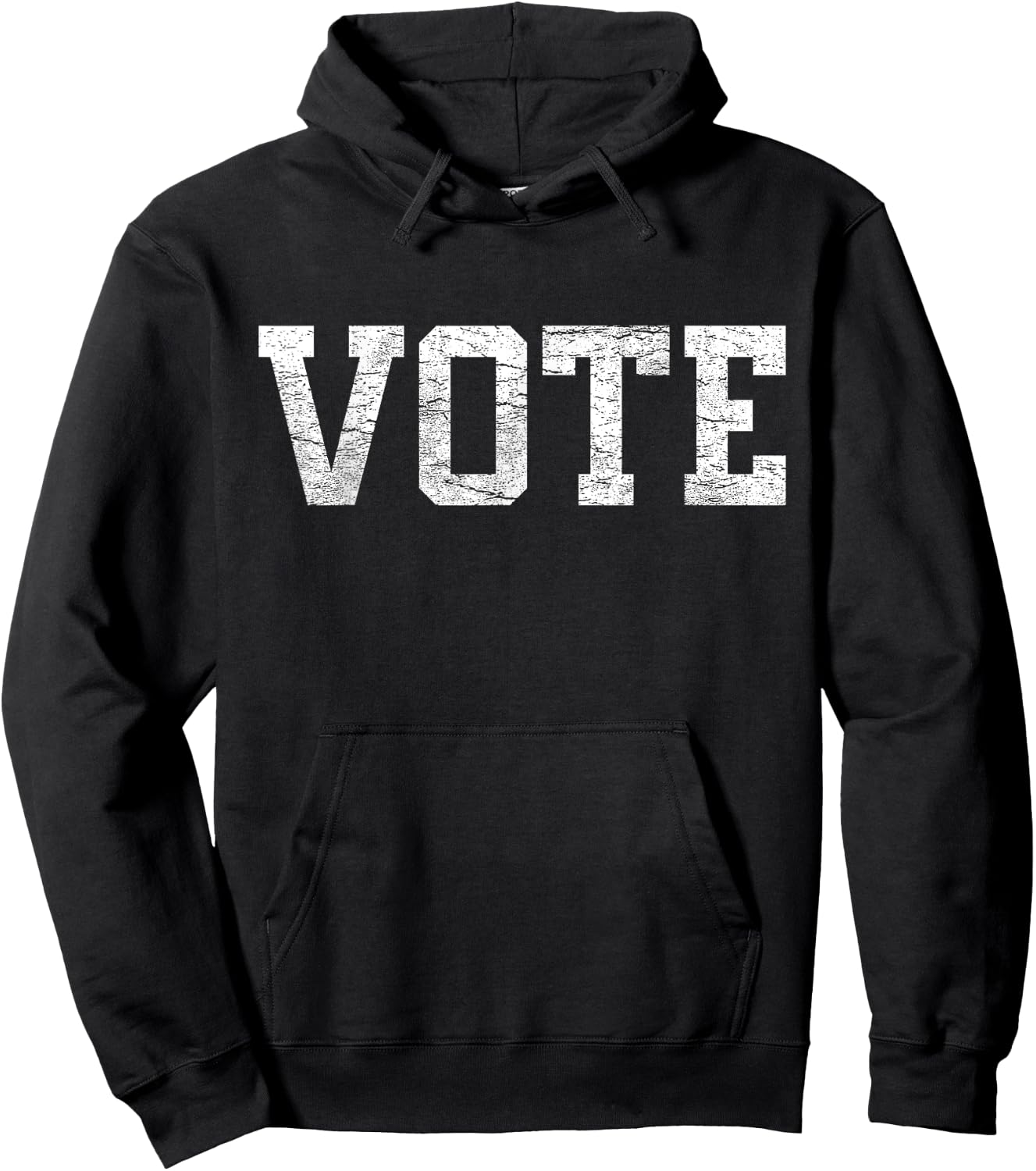 Vote Women Men Civic Action 2024 Election Distressed Hoodie - Hoodie | Black