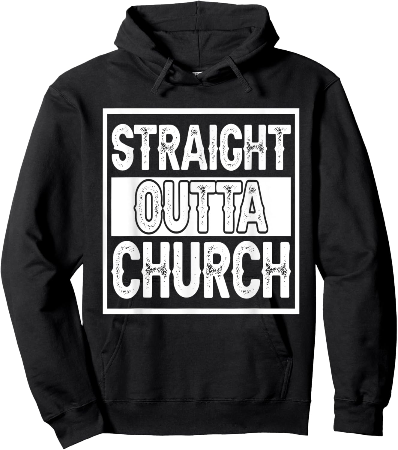 Straight Outta Church I Christianity Hoodie - Hoodie | Black