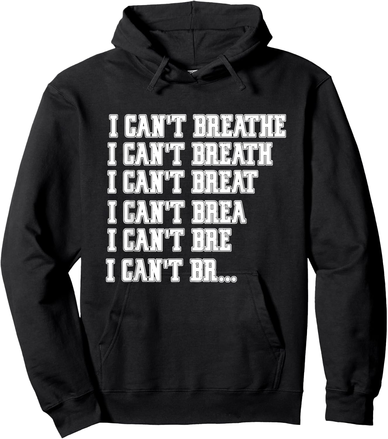 I Cant Breathe Hoodie - Hoodie | Black