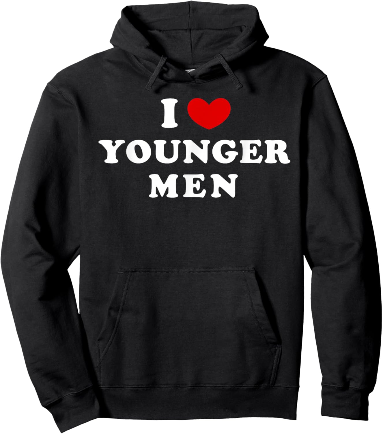 I Love Younger Men, I Heart Younger Men Hoodie - Hoodie | Black
