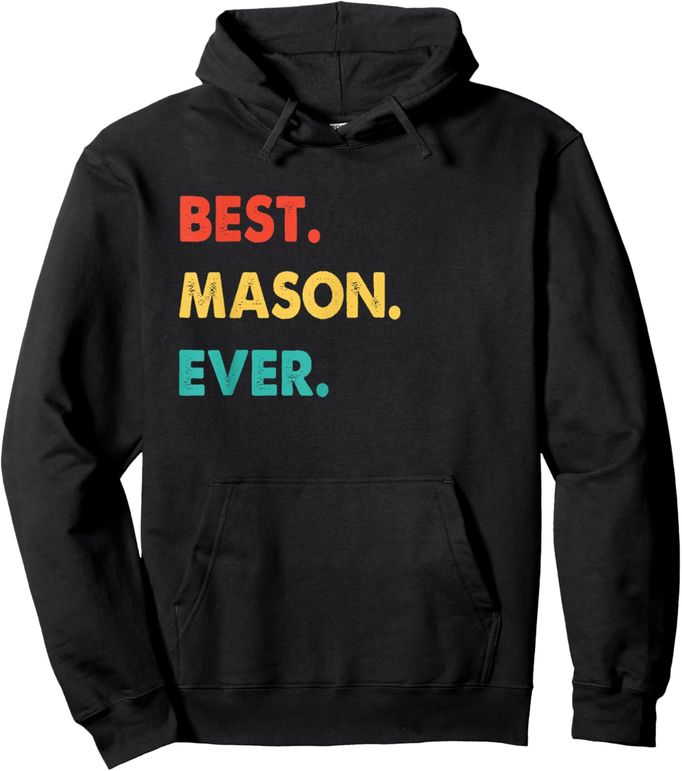 Retro Best Mason Ever Hoodie - Hoodie | Black