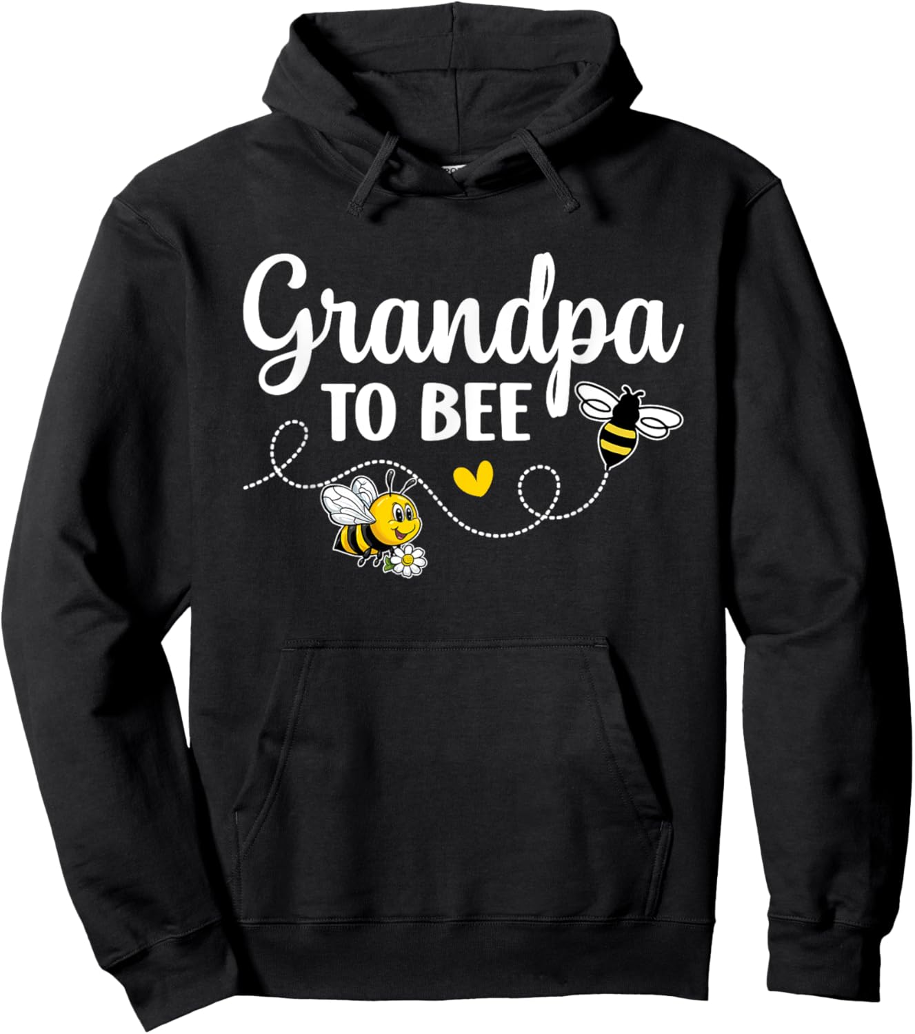Grandpa To Bee Gender Reveal Pregnancy Announcement Grandpa Hoodie - Hoodie | Black