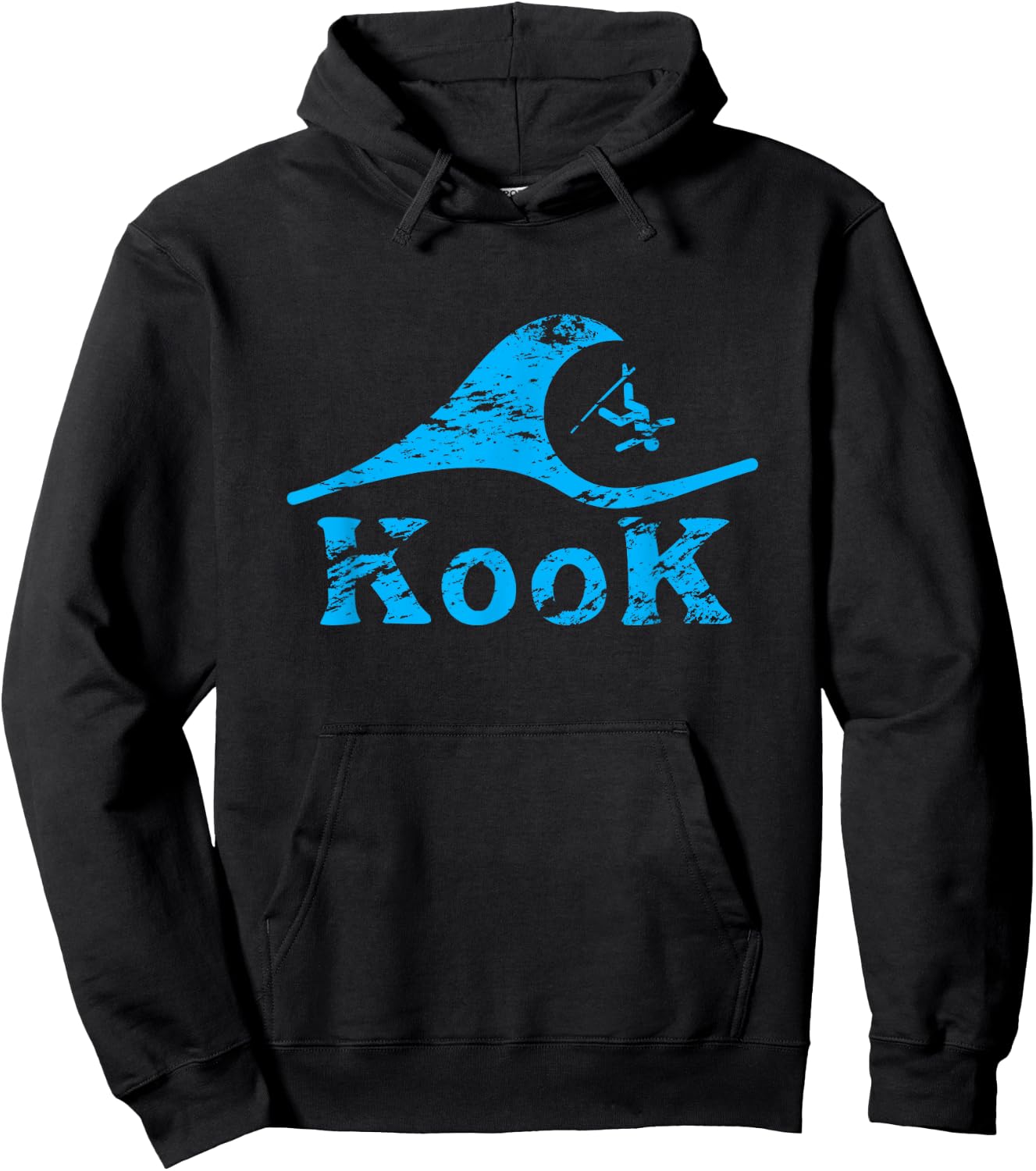 Kook - hilarious for surfers, great Gift Hoodie - Hoodie | Black