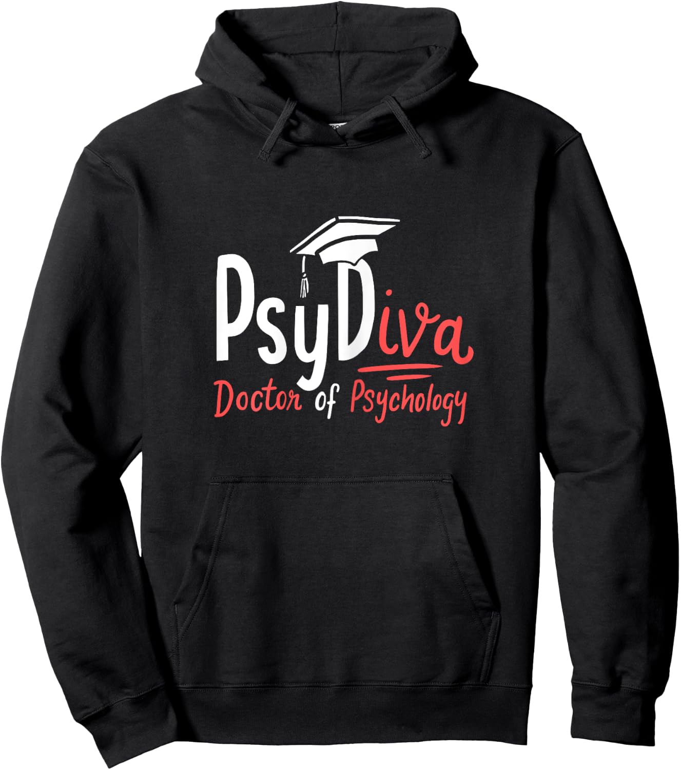 Funny PsyDiva Doctor of Psychology Funny Psychologist Gift Hoodie - Hoodie | Black