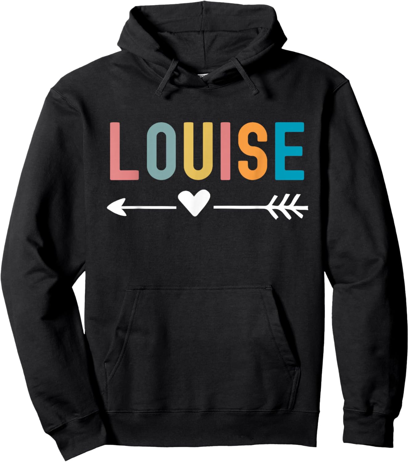 Louise Retro Color Love Cute Matching Best Friends Hoodie - Hoodie | Black