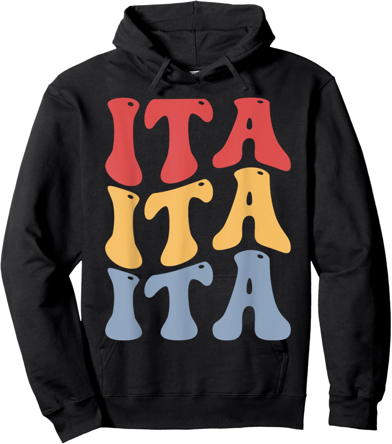 Ita City Groovy Retro Hoodie - Hoodie | Black