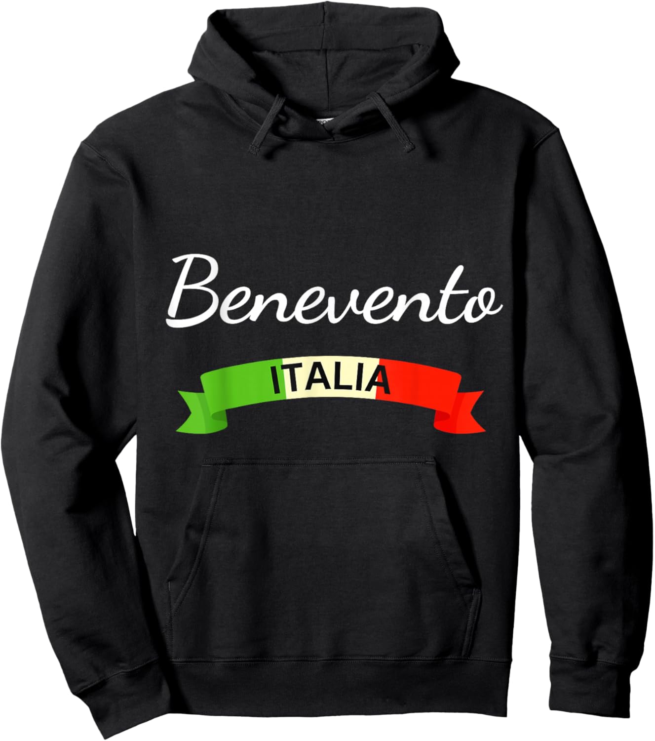 Benevento Italy Flag Italia Souvenir Matching Italian Hoodie - Hoodie | Black