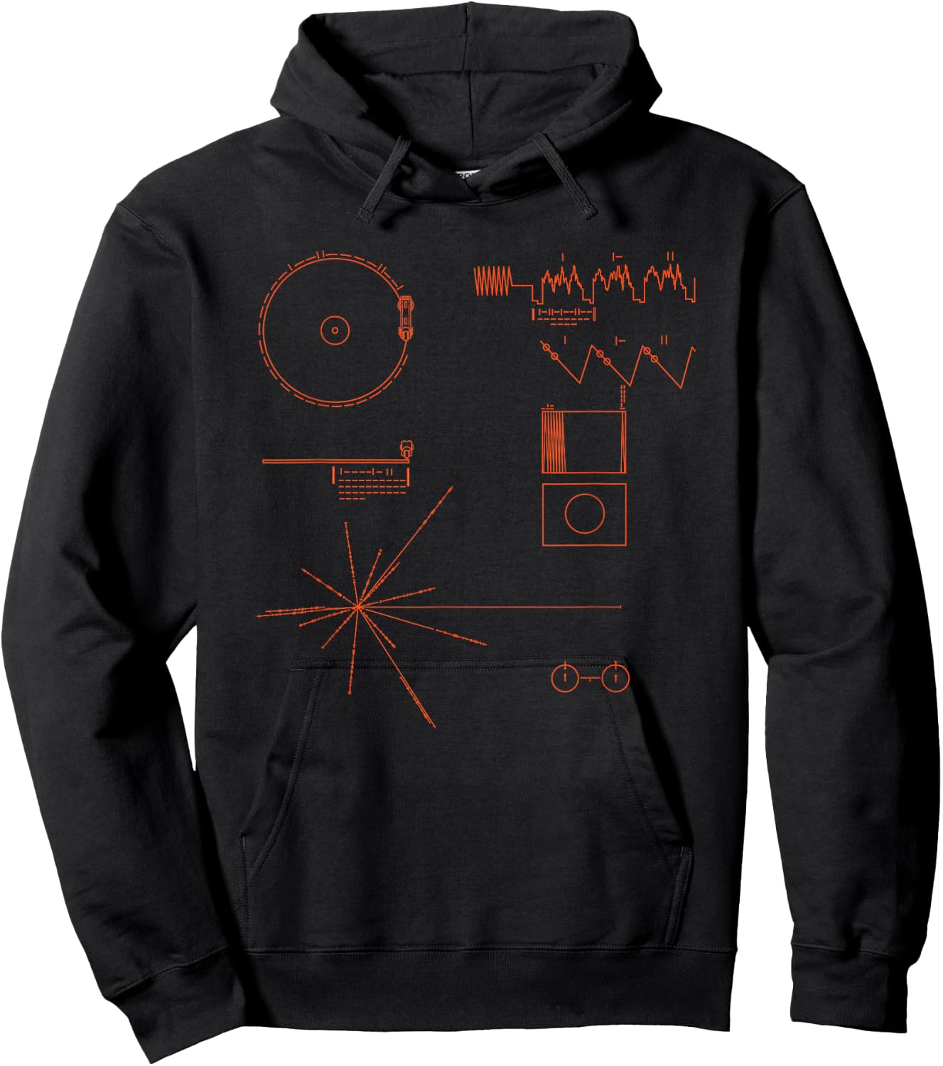 Voyager Golden Record Hoodie - Hoodie | Black