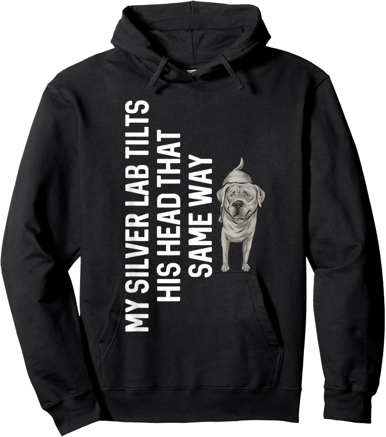 Silver Labrador Retriever Silver Lab Hoodie - Hoodie | Black