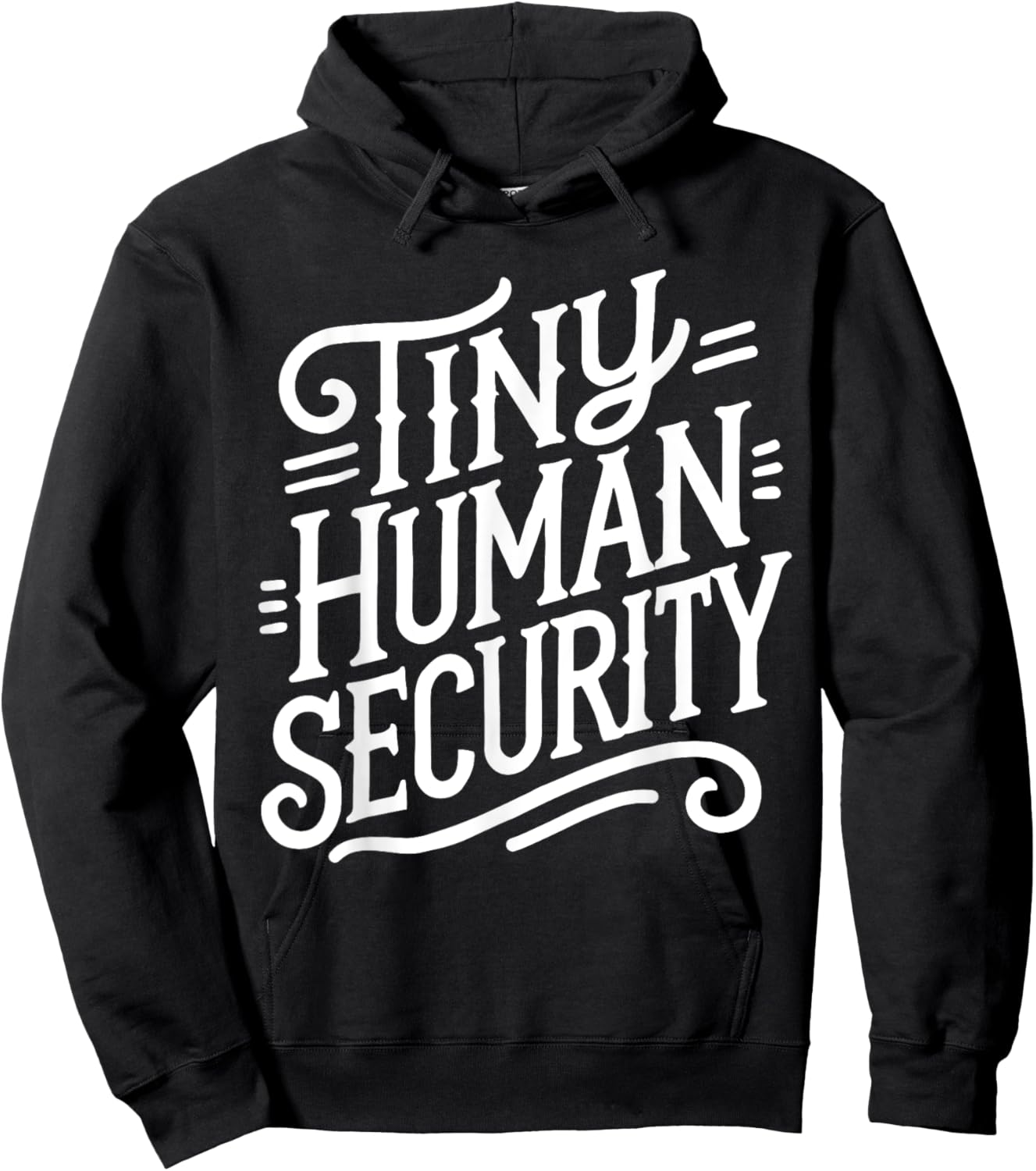 Tiny Human Security Childcare Daycare Provider Back School Hoodie - Hoodie | Black