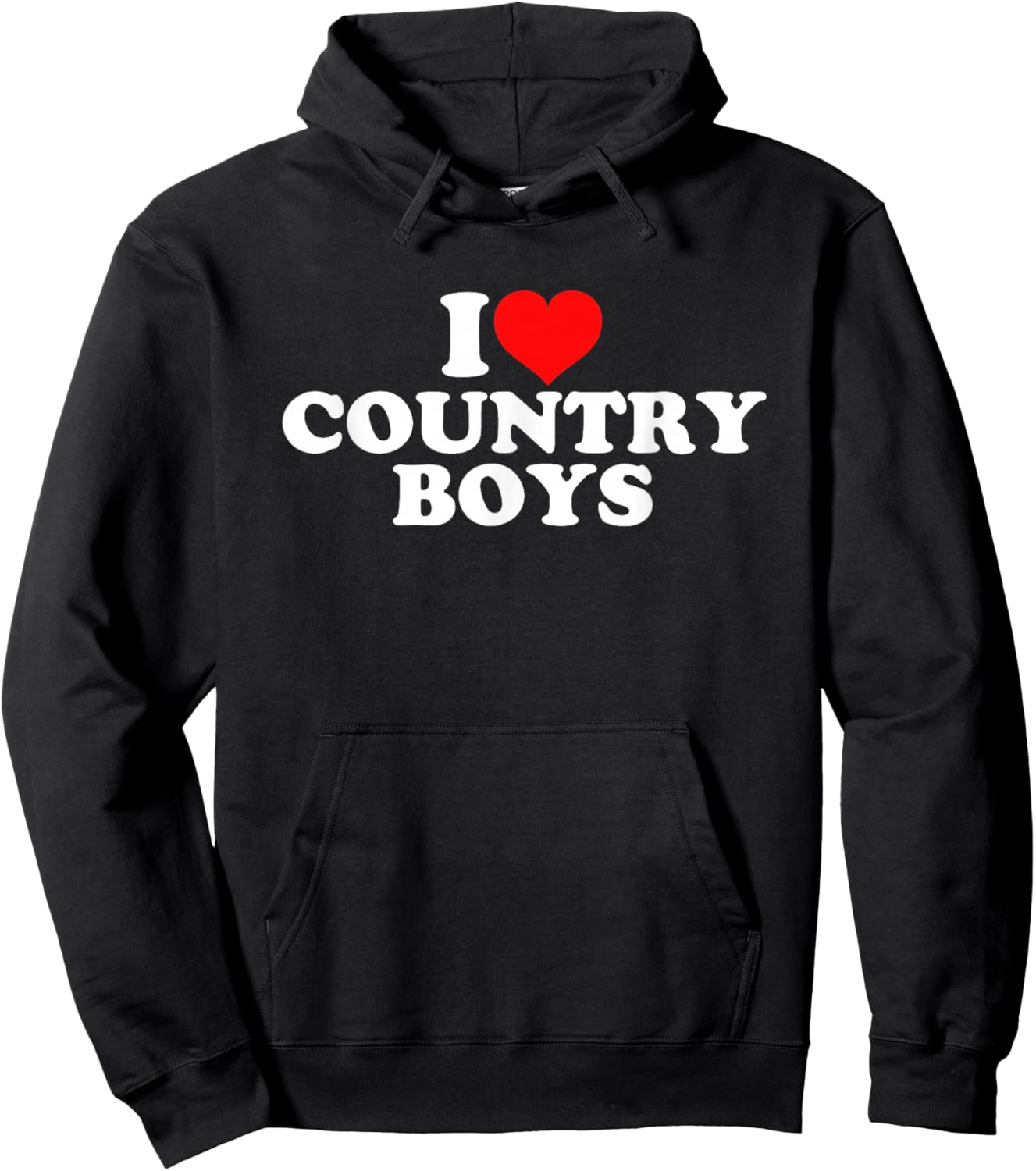 I Love Country Boys Hoodie - Hoodie | Black