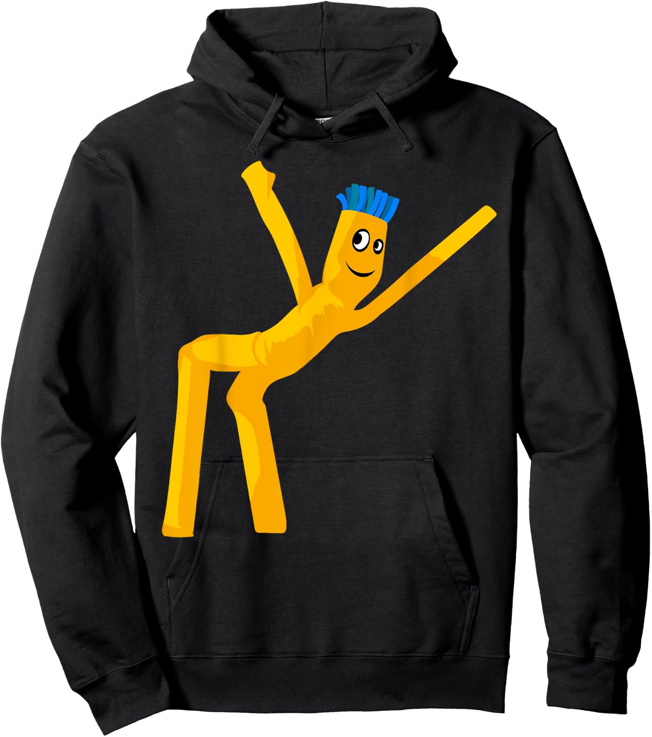 Wacky Wavy Inflatable Tubeman Dancer Clothing Hoodie - Hoodie | Black