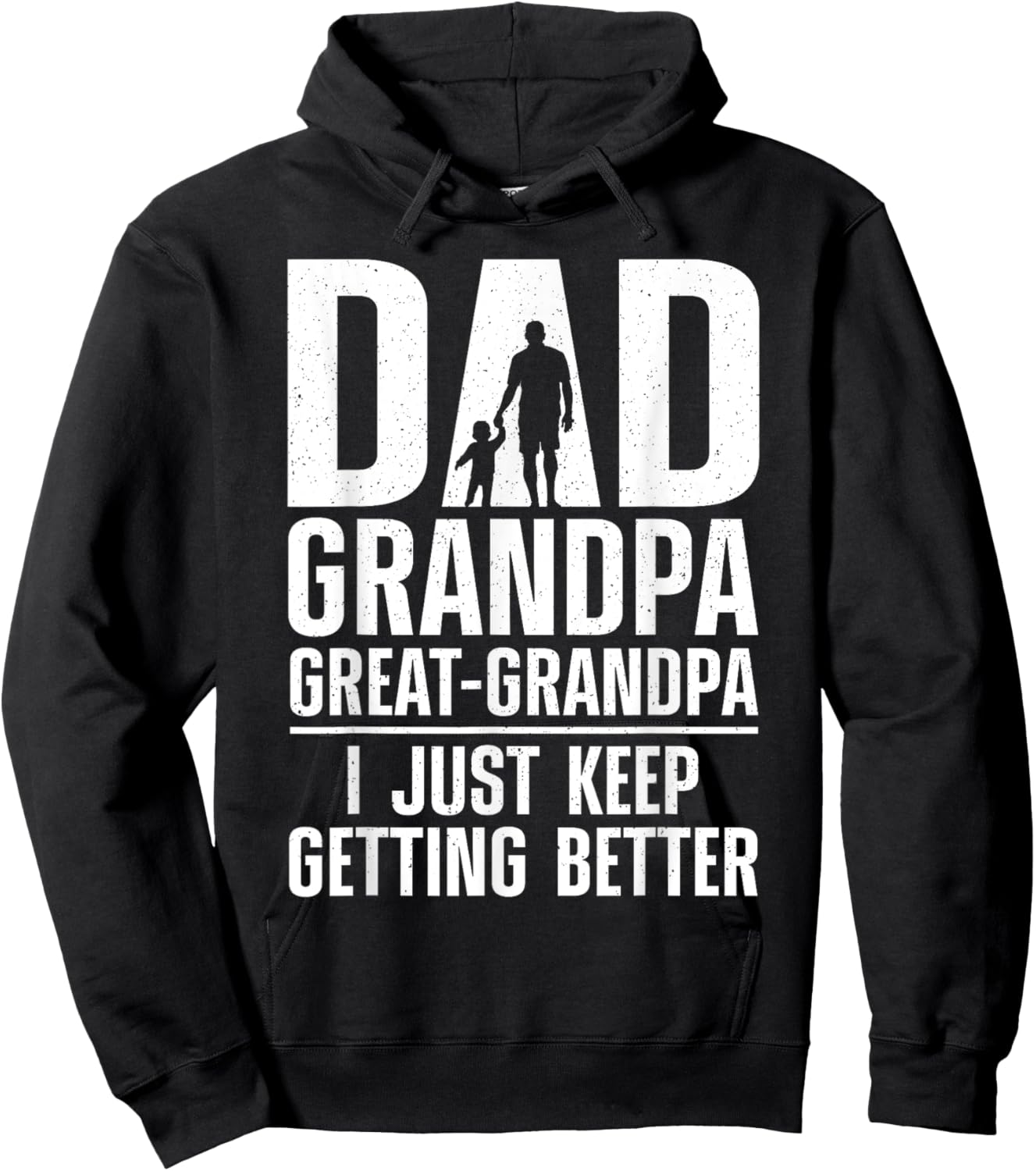 Cool Great Grandpa Art For Grandpa Men Great Grandfather Hoodie - Hoodie | Black