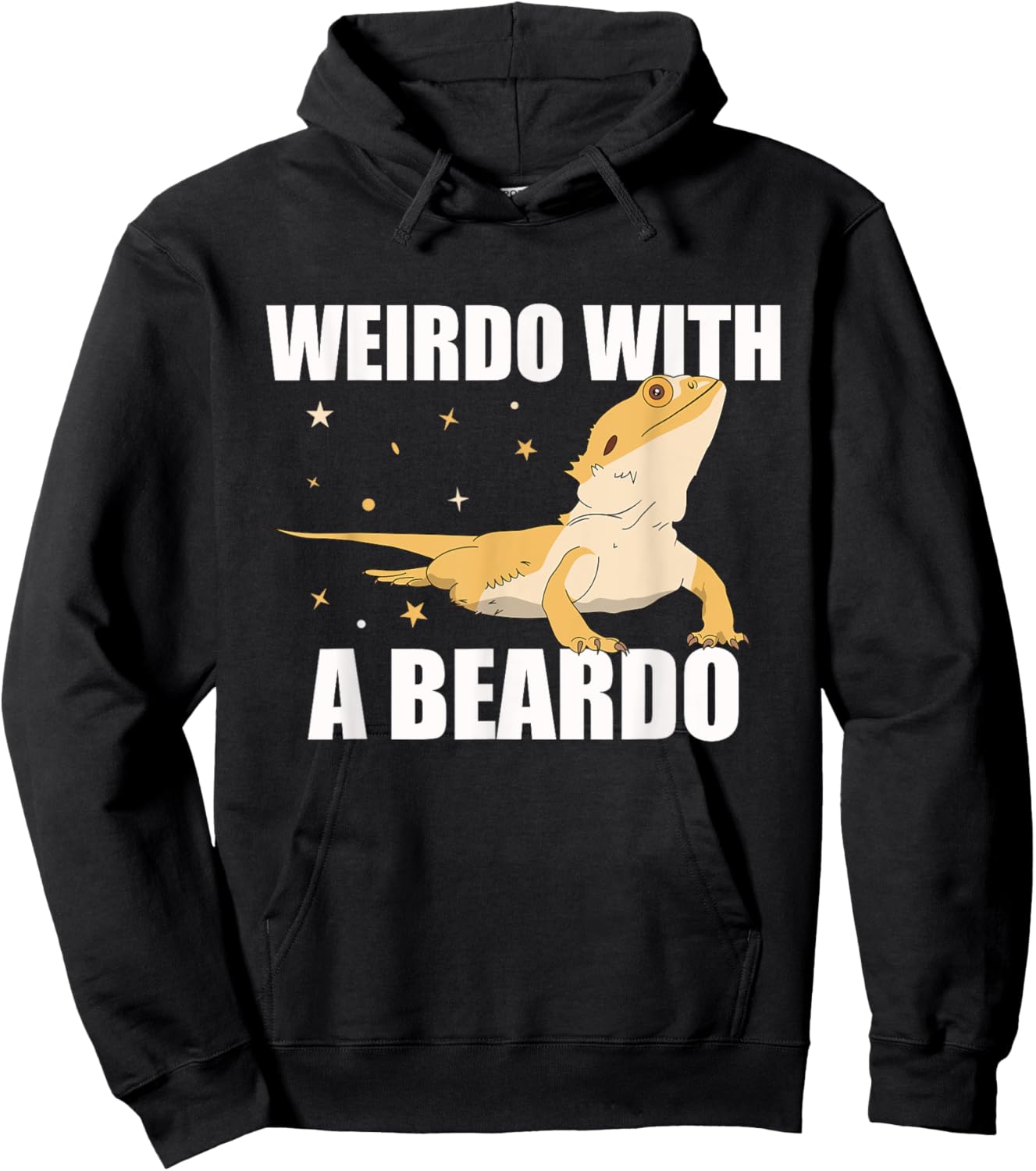 Weirdo With A Beardo Bearded Dragon Hoodie - Hoodie | Black