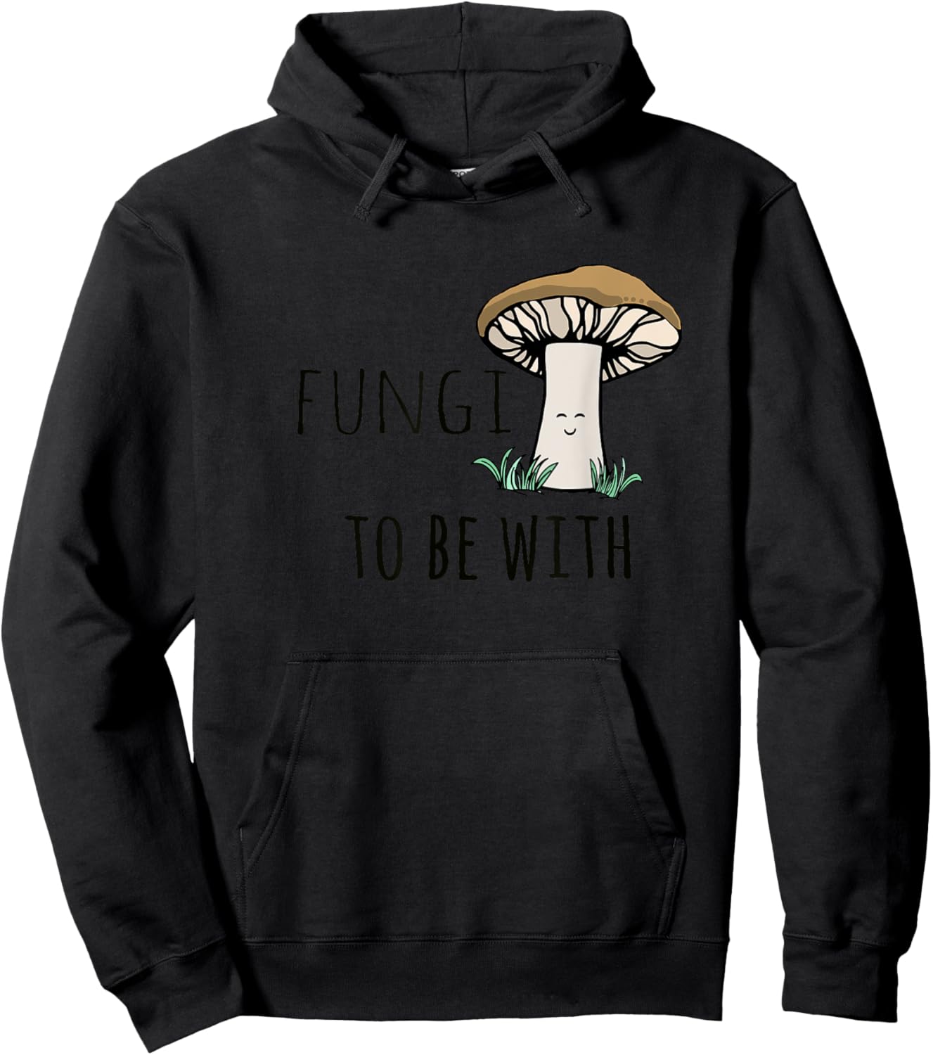 Moonlight Makers Women's Funny Mushroom , Grey, Small Hoodie - Hoodie | Black