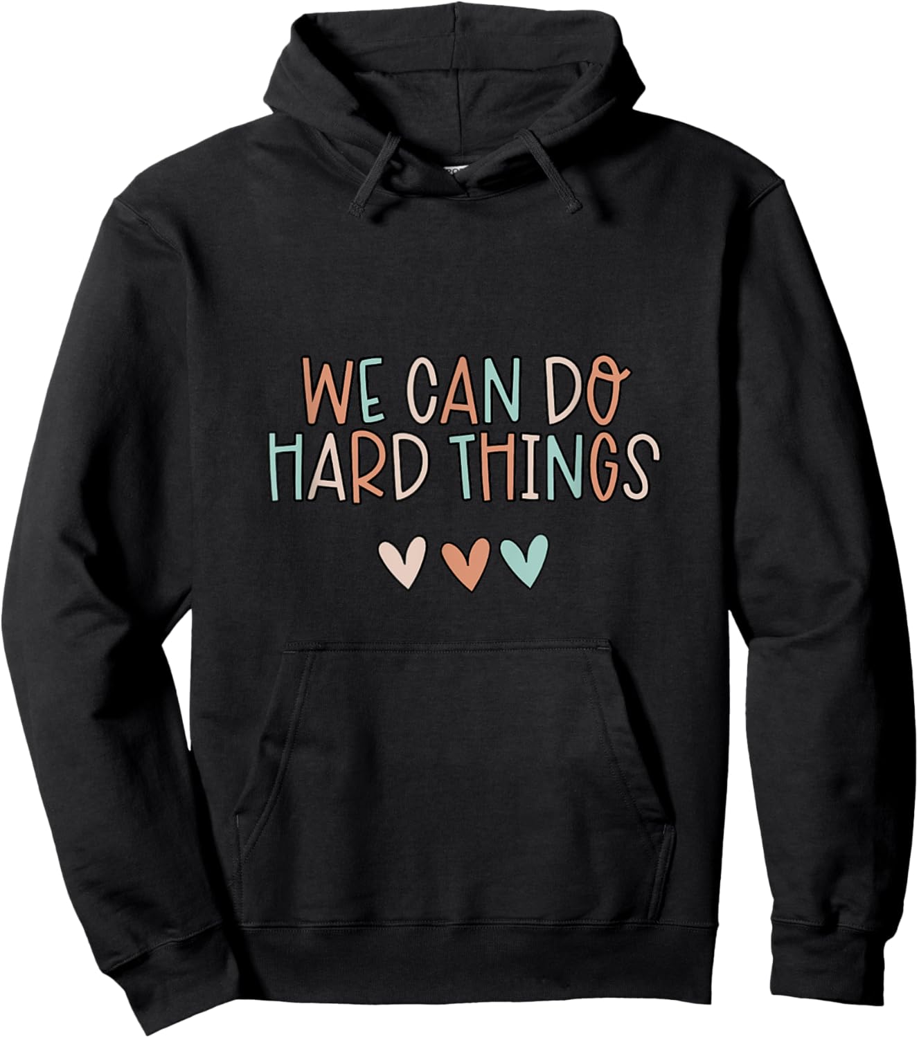 We Can Do Hard-Things Teacher Back to School Hoodie - Hoodie | Black