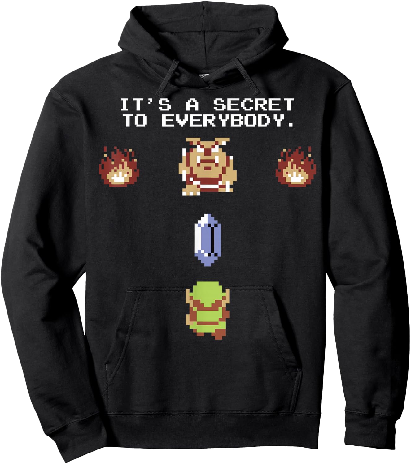 The Legend of Zelda It's A Secret To Everybody Hoodie - Hoodie | Black