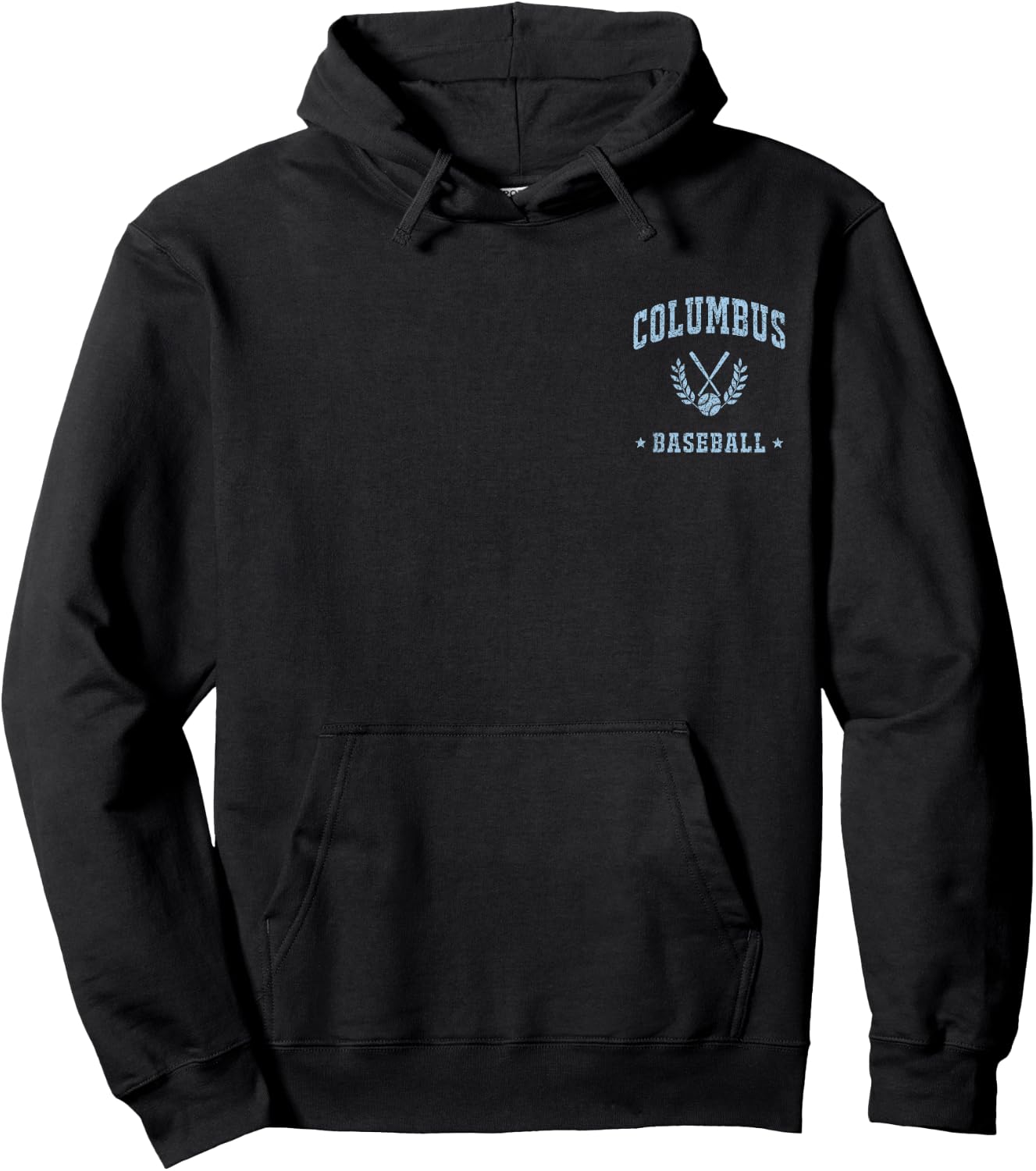 Columbus Baseball Vintage Gameday Retro Baseball Lover Hoodie - Hoodie | Black