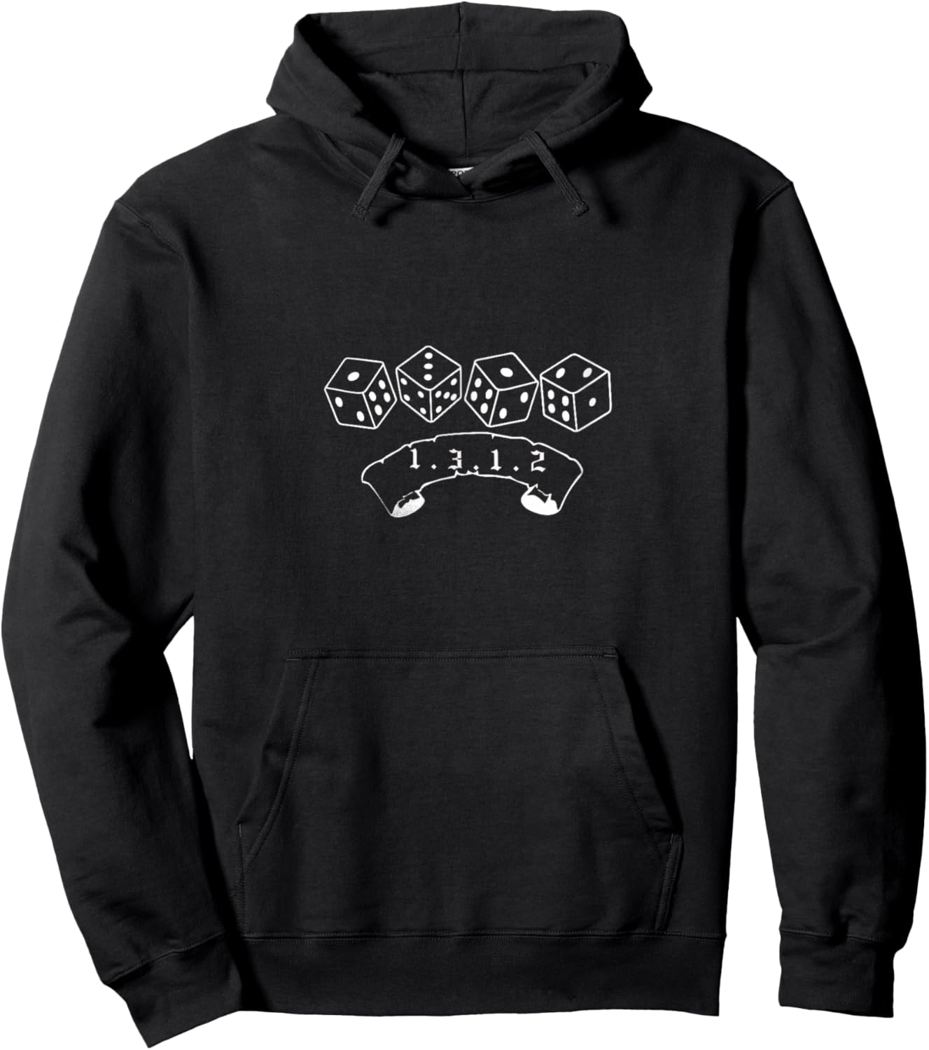 1312 1312 1312 Handyhülle 1312 Würfel Sweater Hoodie - Hoodie | Black