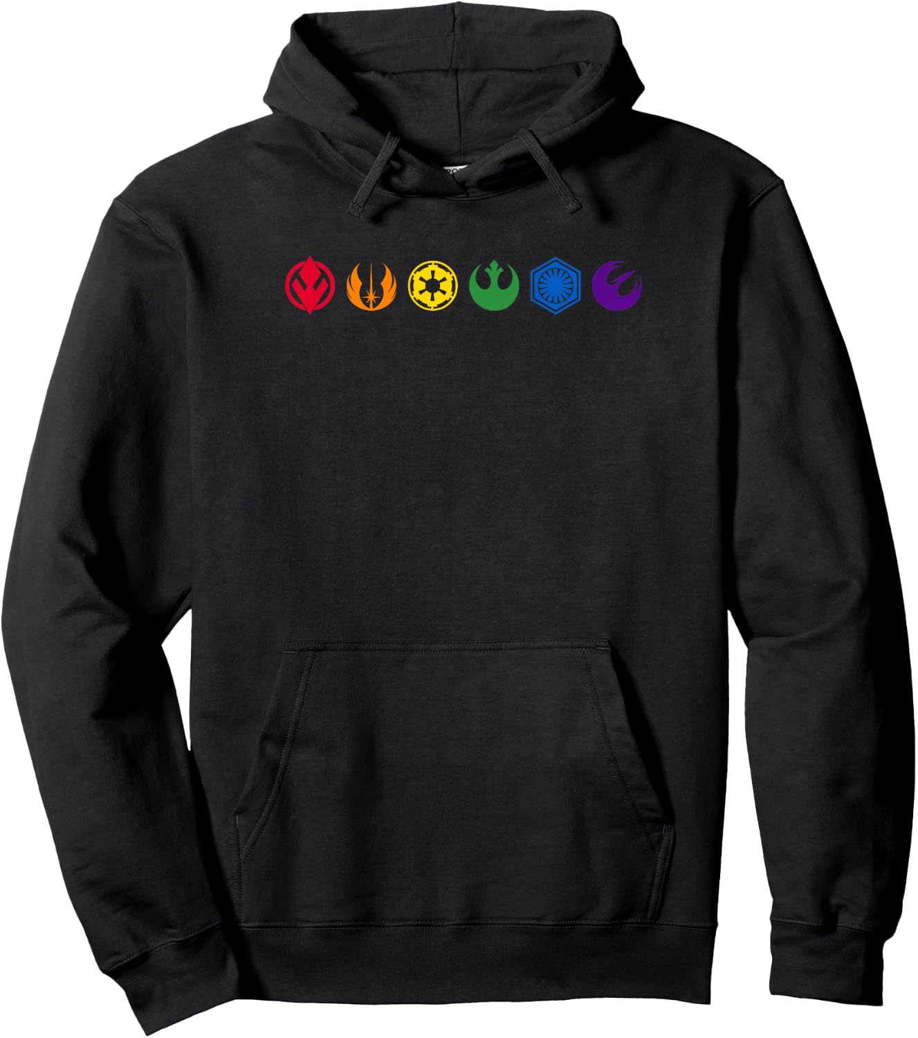 Star Wars Rainbow Icons Hoodie - Hoodie | Black