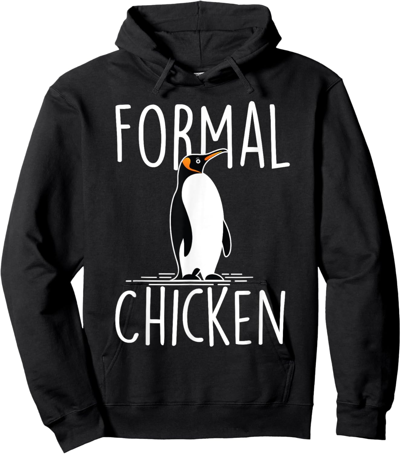 Formal Chicken - Penguin Lover Bird Watcher Aquatic Bird Hoodie - Hoodie | Black