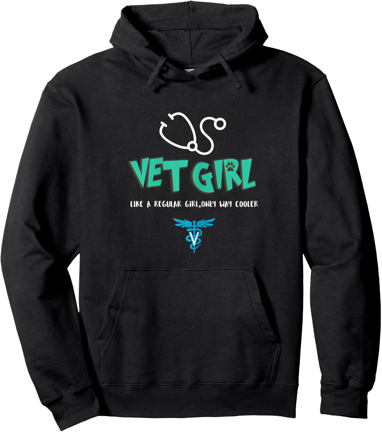 Vet Girl Veterinarian Vet Tech Student Christmas Gift Hoodie - Hoodie | Black