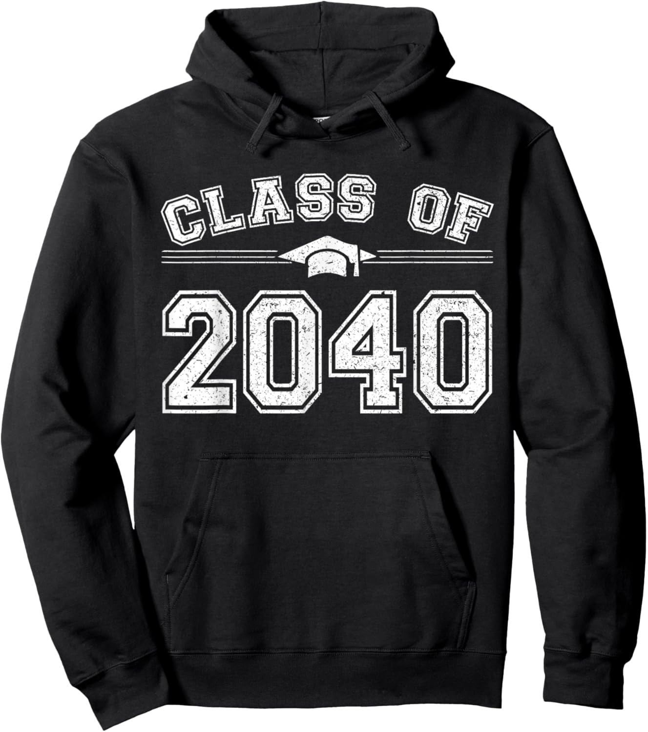 Class of 2040 Graduate 2040 Grow With Me First Day of School Hoodie - Hoodie | Black