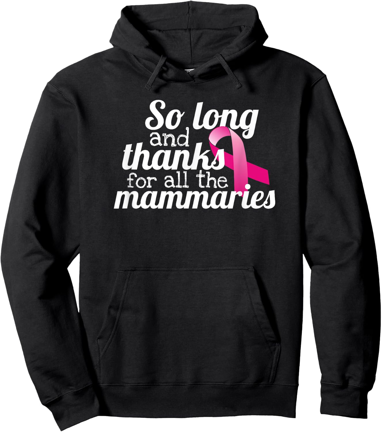 Pun Breast Cancer Survivor Double Mastectomy Gifts Hoodie - Hoodie | Black