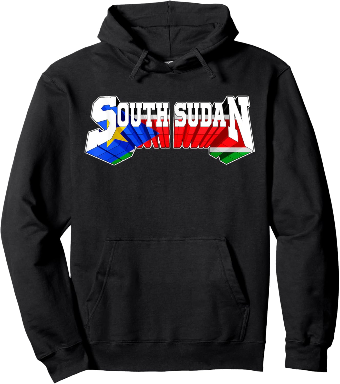 Proud South Sudan Flag South Sudanese Hoodie - Hoodie | Black