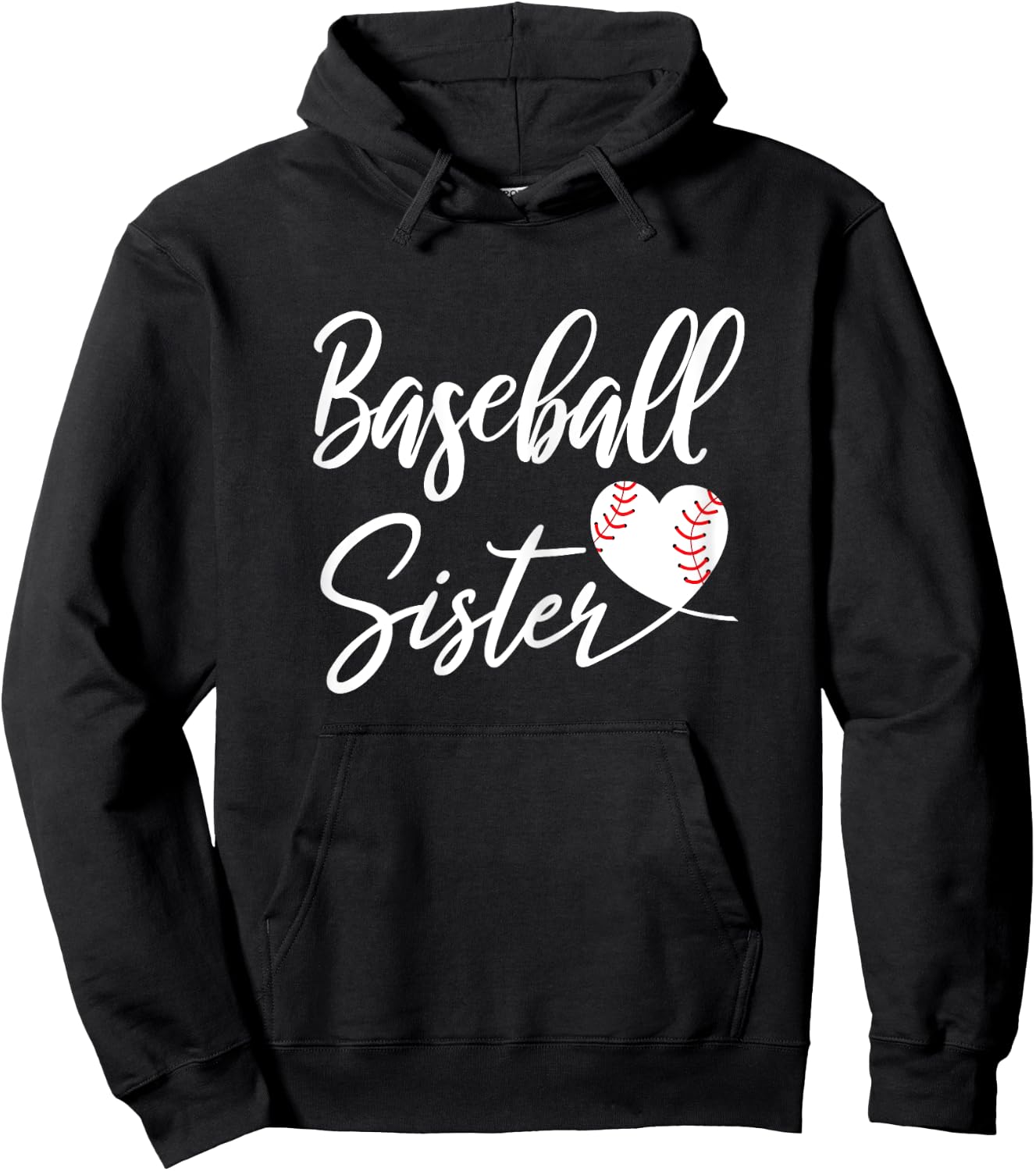 Baseball Sister Hoodie - Hoodie | Black