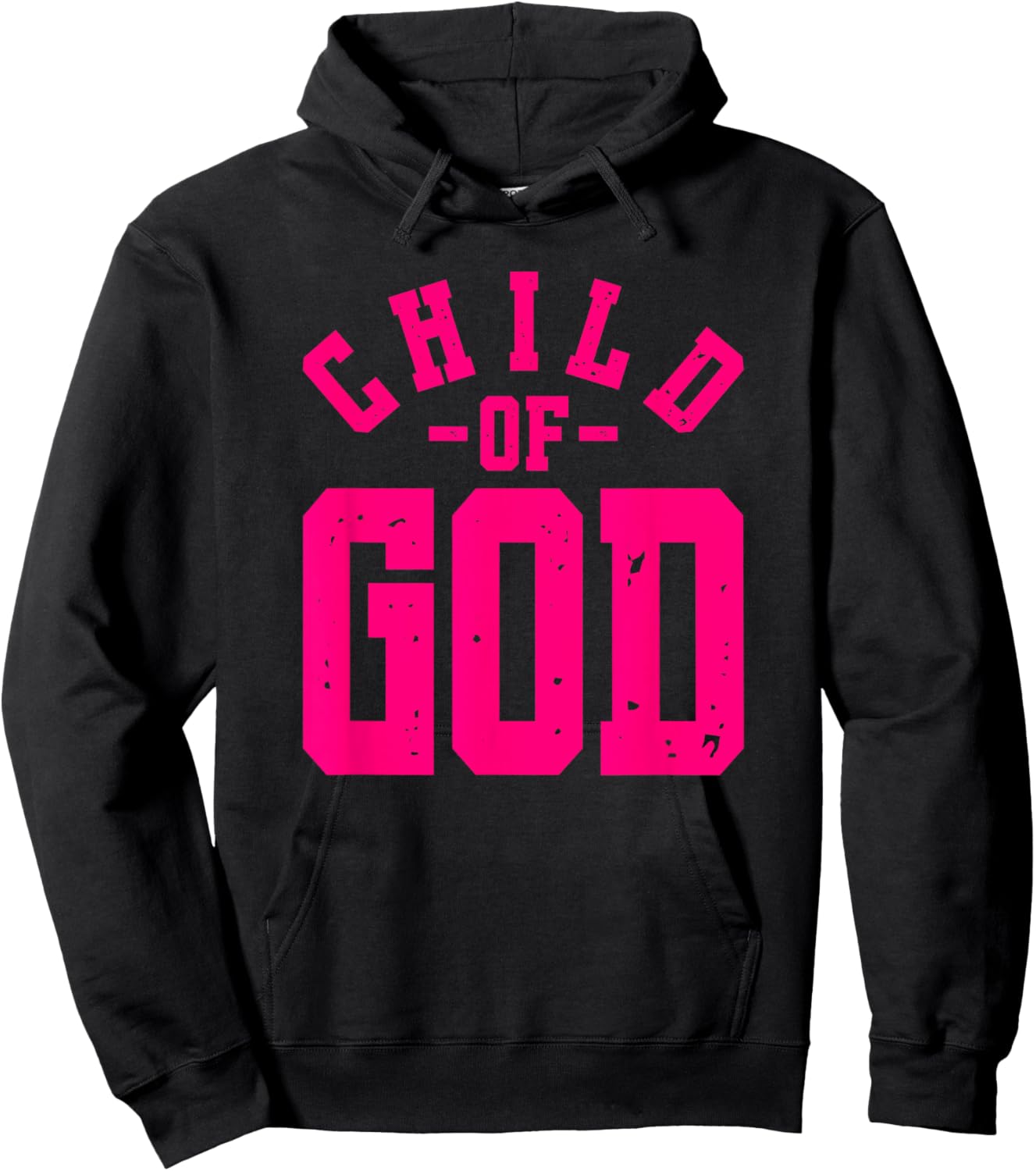 Child Of God - Christian Faith Inspirational - Pink Graphic Hoodie - Hoodie | Black