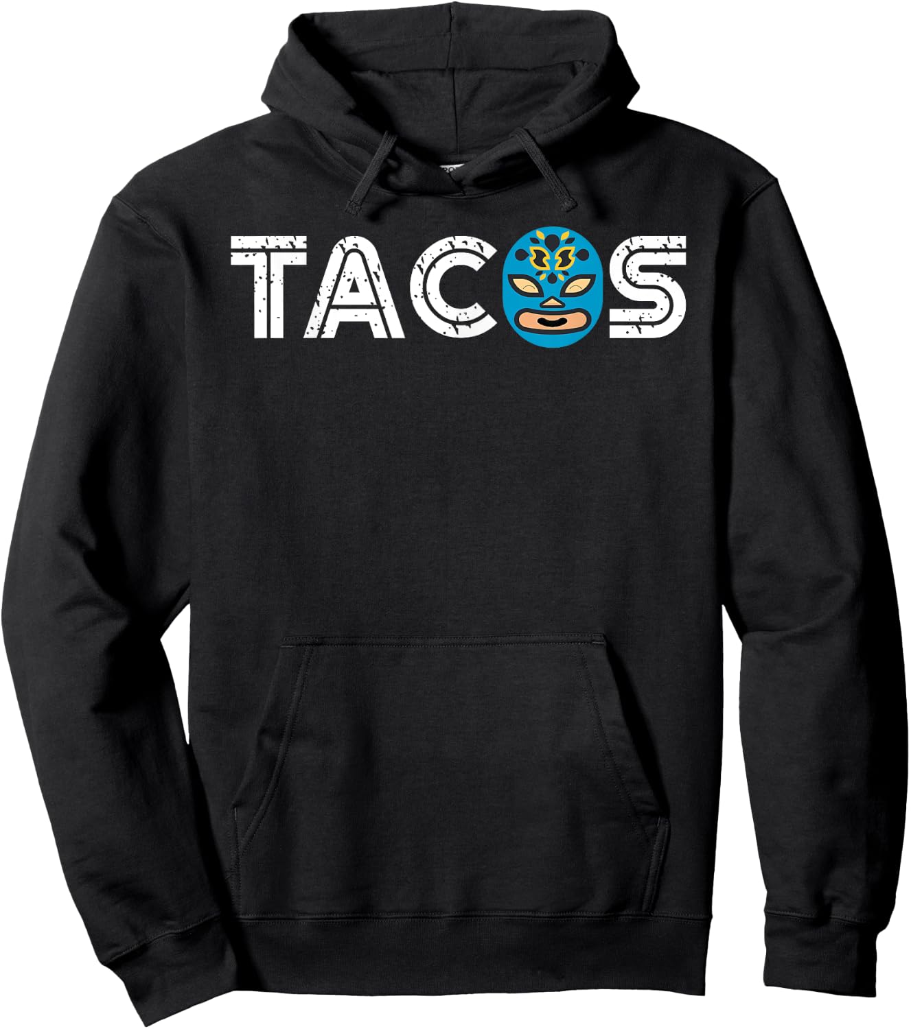 Cute Unique Lucha Libre Wrestling Mask Taco Shirt Gift Hoodie - Hoodie | Black